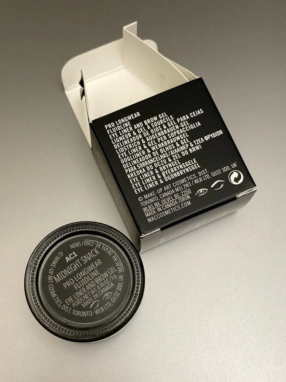MAC “Midnight Snack” Pro Longwear Fluidline Eye Liner & Brow Gel